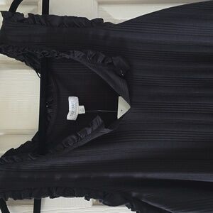 TRUE CRAFT WOMEN'S JUNIOR PLUS SLEEVELESS BLACK SUMMER RIBBED TOP SIZE 0X